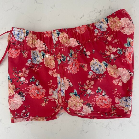 O'Neill Hyperfreak Floral Print Pull On Poly Blend Board Shorts Multi Color Sz M - Picture 2 of 13